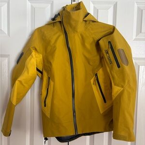 Arc'teryx Yellow Ski Jacket with Black Accents